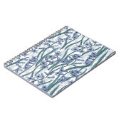 Blue Hyacinth Blume auf weiß Notizblock (Linke Seite)