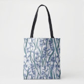 Blue Hyacinth Blume auf weiß Tasche (Vorderseite)