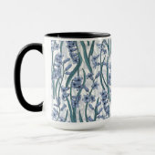 Blue Hyacinth Blume auf weiß Tasse (Links)