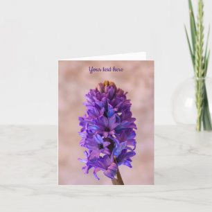 Blue Hyacinth Grußkarte Dankeskarte