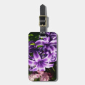 Blue Hyacinth I Spring Floral Gepäckanhänger (Vorderseite vertikal)