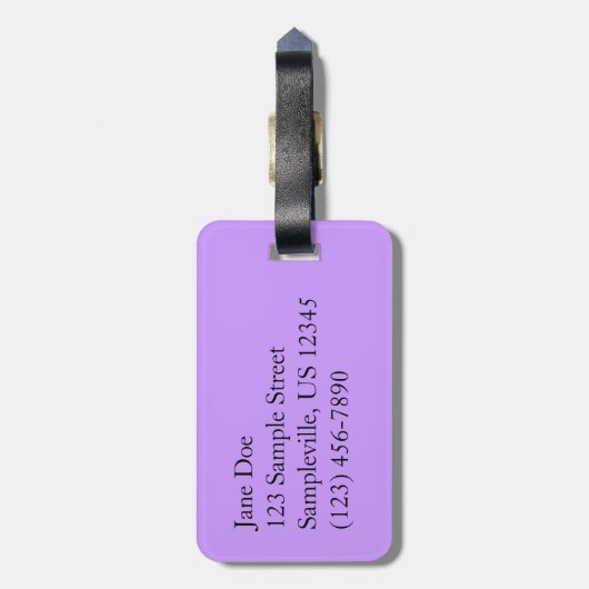 Blue Hyacinth I Spring Floral Gepäckanhänger (Rückseite vertikal)