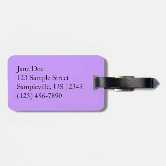 Blue Hyacinth I Spring Floral Gepäckanhänger (Rückseite horizontal)