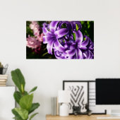 Blue Hyacinth I Spring Floral Poster (Heimbüro)