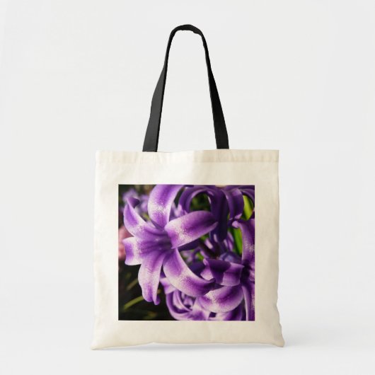 Blue Hyacinth I Spring Floral Tragetasche (Vorne)