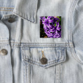 Blue Hyacinth II Spring Floral Button (Beispiel)
