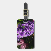 Blue Hyacinth II Spring Floral Gepäckanhänger (Vorderseite vertikal)