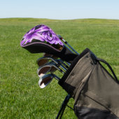 Blue Hyacinth II Spring Floral Golf Headcover (In SItu)