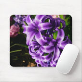 Blue Hyacinth II Spring Floral Mousepad (Mit Mouse)