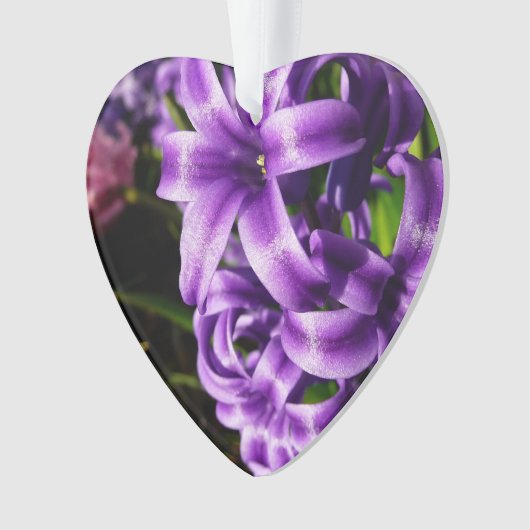 Blue Hyacinth II Spring Floral Ornament (Vorderseite)