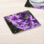 Blue Hyacinth II Spring Floral Rechteckiger Pappuntersetzer (angewinkelt)