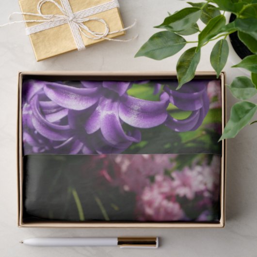 Blue Hyacinth II Spring Floral Seidenpapier (Geschenk)