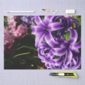 Blue Hyacinth II Spring Floral Seidenpapier (Handwerk)
