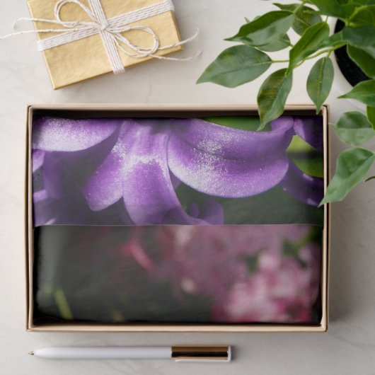 Blue Hyacinth II Spring Floral Seidenpapier (Geschenk)
