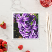 Blue Hyacinth II Spring Floral Serviette (Beispiel)