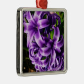 Blue Hyacinth II Spring Floral Silbernes Ornament (Rechts)