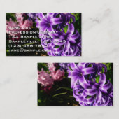 Blue Hyacinth II Spring Floral Visitenkarte (Vorne/Hinten)