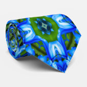 Blue Hyacinth Pattern Krawatte (Gerollt)