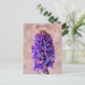 Blue Hyacinth Postcard Postkarte (Stehend Vorderseite)