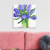 Blue Hyacinths Leinwanddruck (Insitu (Wohnzimmer))
