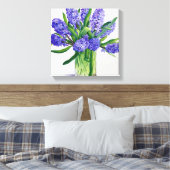 Blue Hyacinths Leinwanddruck (Insitu (Schlafzimmer))