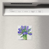 Blue Hyacinths Magnet (In Situ (Geschirrspüler))