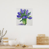 Blue Hyacinths Poster (Küche)