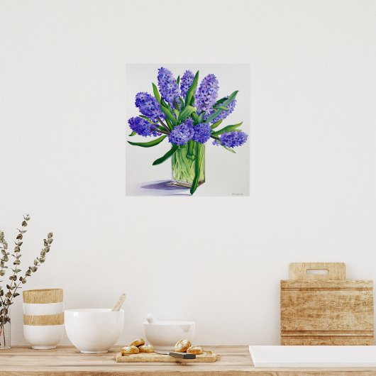 Blue Hyacinths Poster (Küche)