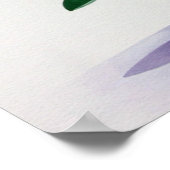 Blue Hyacinths Poster (Ecke)