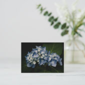 Blue Hydrangea 8514 Mini Print Visitenkarte (Stehend Vorderseite)