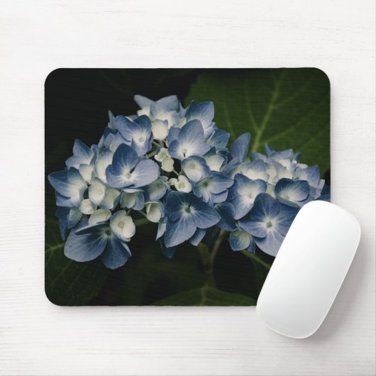 Blue Hydrangea 8514 Mousepad (Mit Mouse)