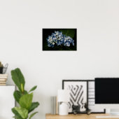 Blue Hydrangea 8514 Print Poster (Heimbüro)