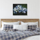 Blue Hydrangea 8514 Wrapped Canvas Leinwanddruck (Insitu (Schlafzimmer))