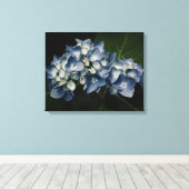 Blue Hydrangea 8514 Wrapped Canvas Leinwanddruck (Insitu (Holzboden))