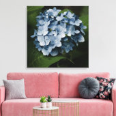 Blue Hydrangea 8515 Wrapped Canvas Leinwanddruck (Insitu (Wohnzimmer))
