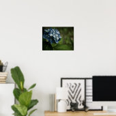 Blue Hydrangea 8519 Print Poster (Heimbüro)
