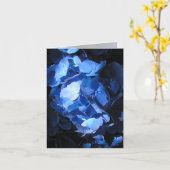 Blue Hydrangea - Anmerkung Karte (Gelbe Blume)