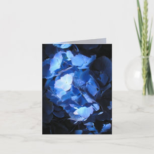 Blue Hydrangea - Anmerkung Karte