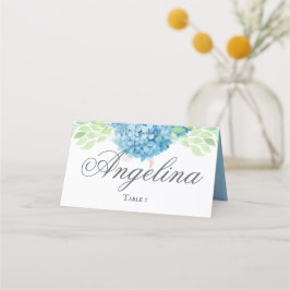 Blue Hydrangea Anspruchsvolle Hochzeit Platzkarte