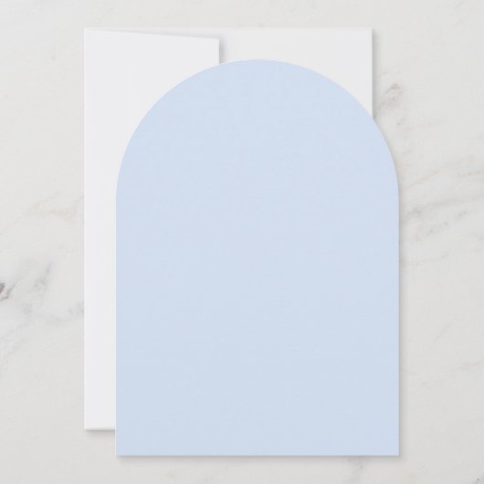 Blue Hydrangea Arch erste Kommune Einladung (Rückseite)