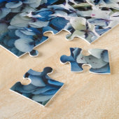 Blue Hydrangea auf dem strahlenden Ozean Puzzle (Seite)