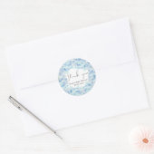 Blue Hydrangea Baby Dusche Danke Sticker (Umschlag)