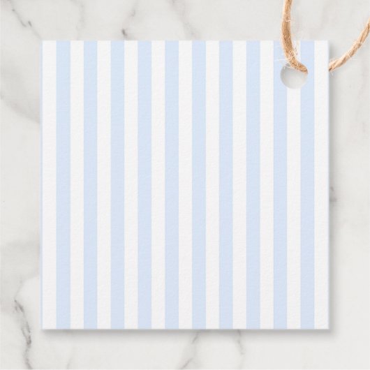 Blue Hydrangea Baby Dusche Geschenkanhänger (Rückseite)