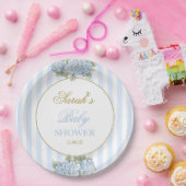 Blue Hydrangea Baby Dusche Pappteller (Party)