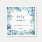 Blue Hydrangea Baby Dusche Serviette (Vorderseite)