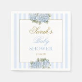 Blue Hydrangea Baby Dusche Serviette (Vorderseite)