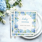 Blue Hydrangea Baby Dusche Serviette