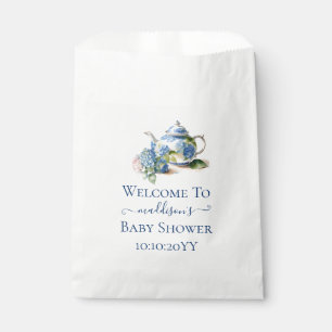 Blue Hydrangea Baby Dusche Tee Party Geschenktütchen
