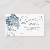 Blue Hydrangea Babydusche Windelwanne Windelwaschk Begleitkarte (Vorderseite)