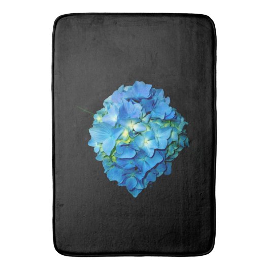 Blue Hydrangea Badematte (Vorderseite Vertikal)